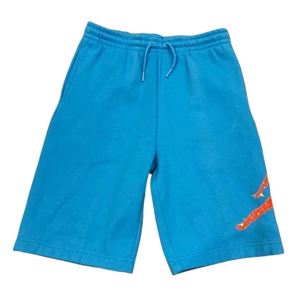 Jordan JumpMan blue boys fleece sweatshorts size Large